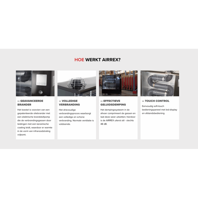 Airrex AH-200i Wifi infraroodheater Voor ruimtes tot 900m3
