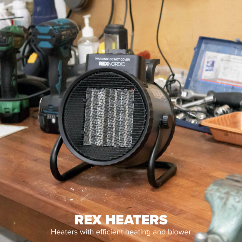 Airrex efficiënte compacte elektrische ventilatorkachel de HEAT 3000