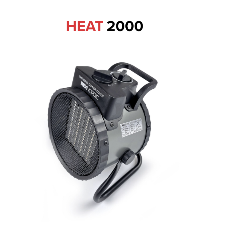 Airrex efficiënte compacte elektrische ventilatorkachel de HEAT 2000