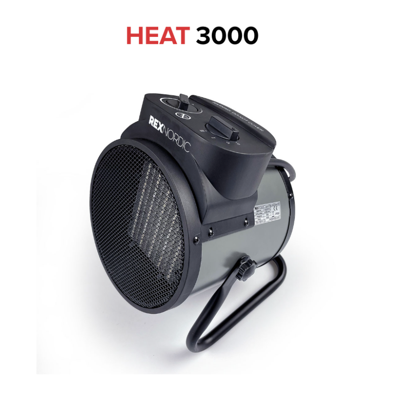 Airrex efficiënte compacte elektrische ventilatorkachel de HEAT 3000