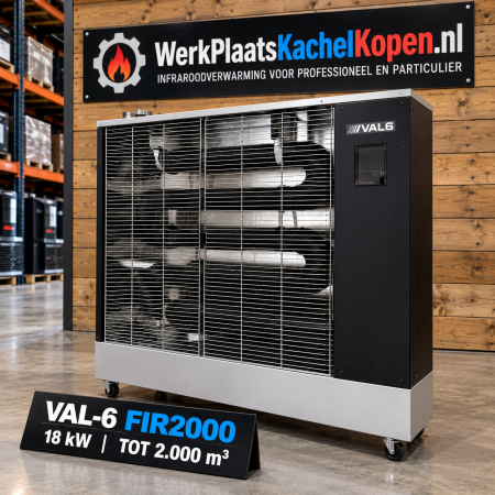 VAL6 FIR2000 diesel infraroodheater 18 kW tot 2000 m³