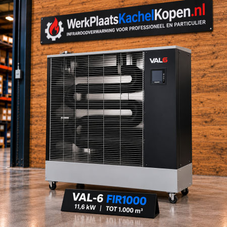VAL6 FIR1000 diesel infraroodheater voor werkplaats en bedrijfshal