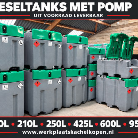 Dieseltanks met pomp voorraad