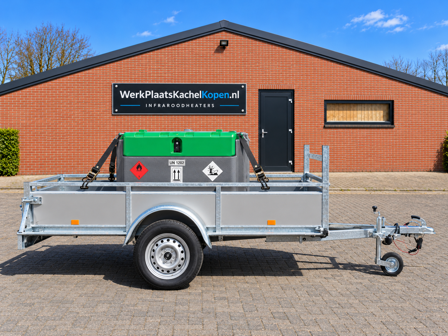 dieseltank op aanhanger – WPKK PRO 425 liter met PIUSI pomp en AL-KO torsieas